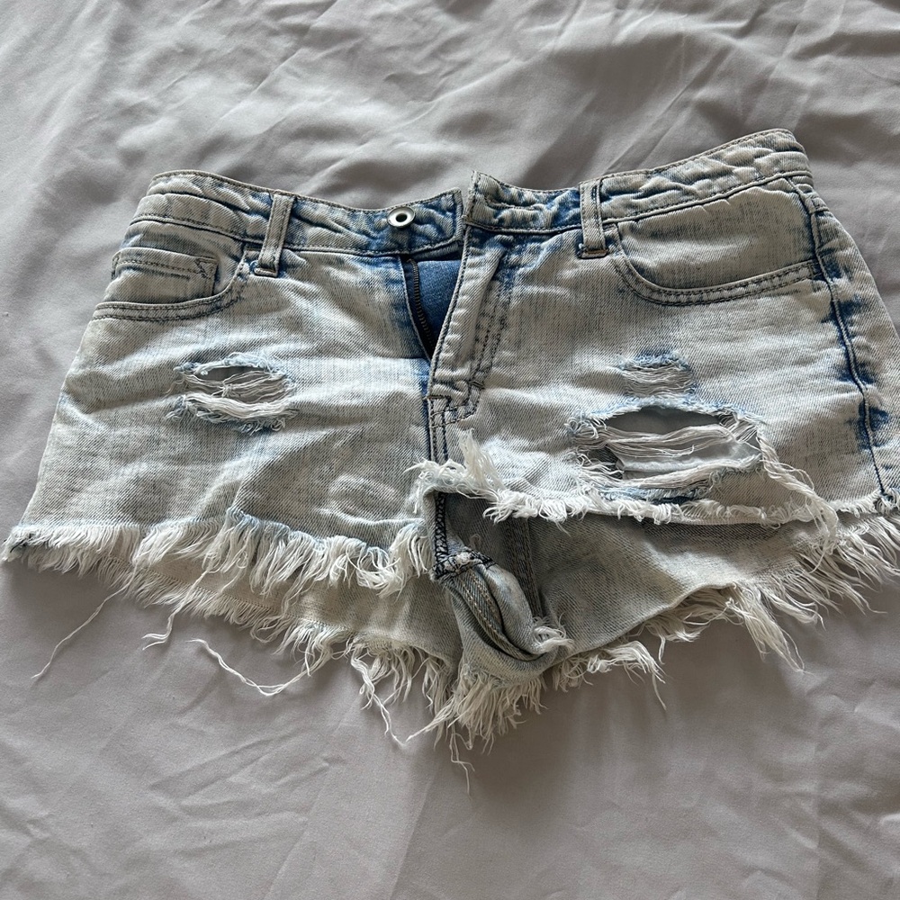 Distressed Denim Women Shorts